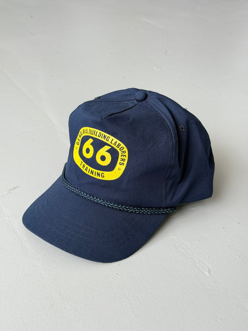 Navy Blue Laborers Training Vintage Cotton SnapBack Trucker Cap