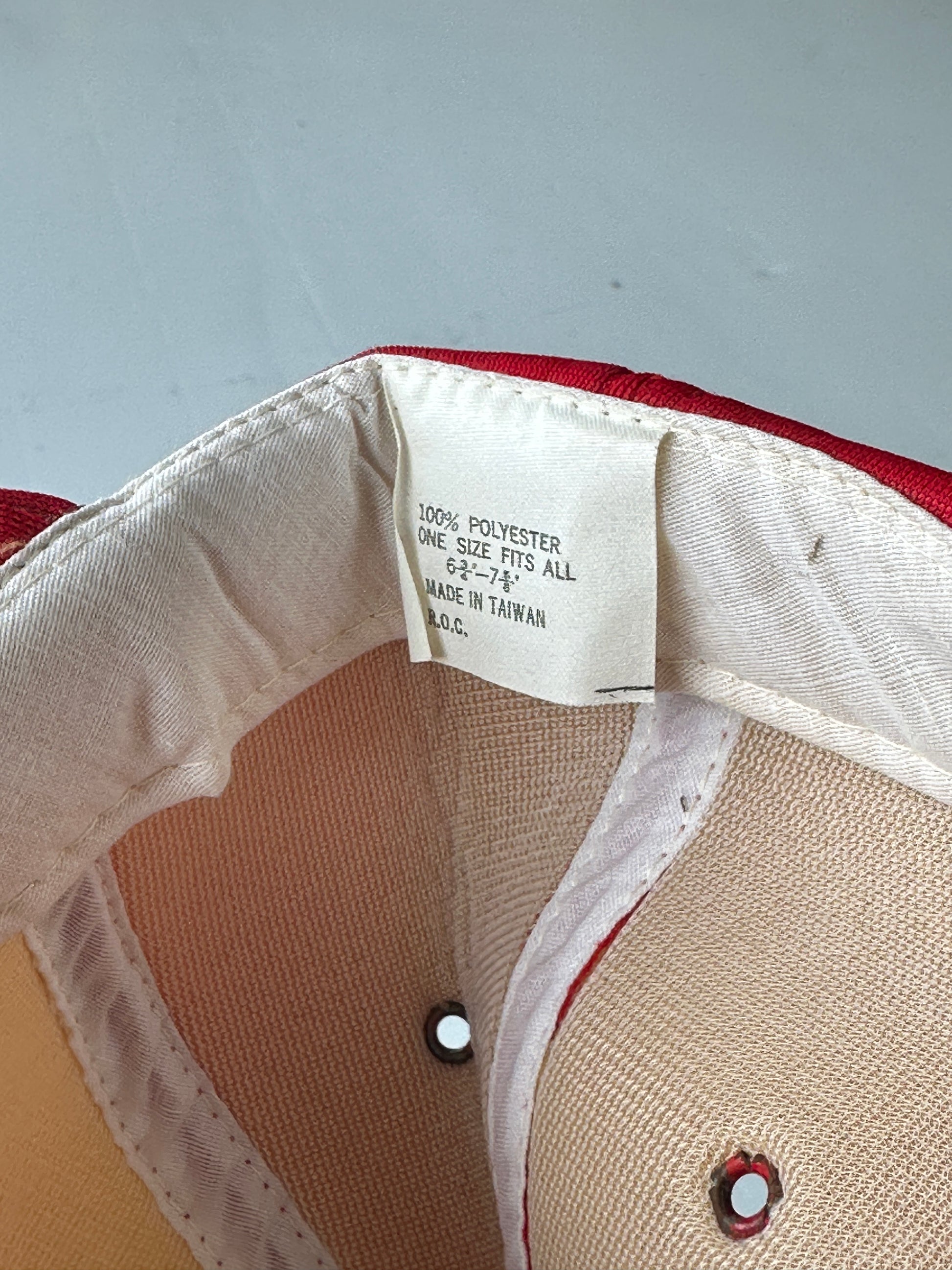 White / Red Womack Electric Supply Vintage Foam SnapBack Trucker Cap