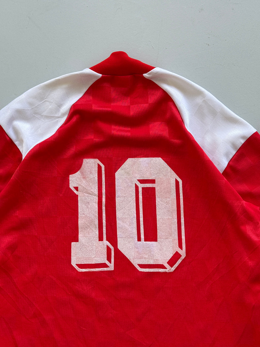 Red Crédit Mutuel 90's Vintage Long Sleeve Football Shirt- Medium