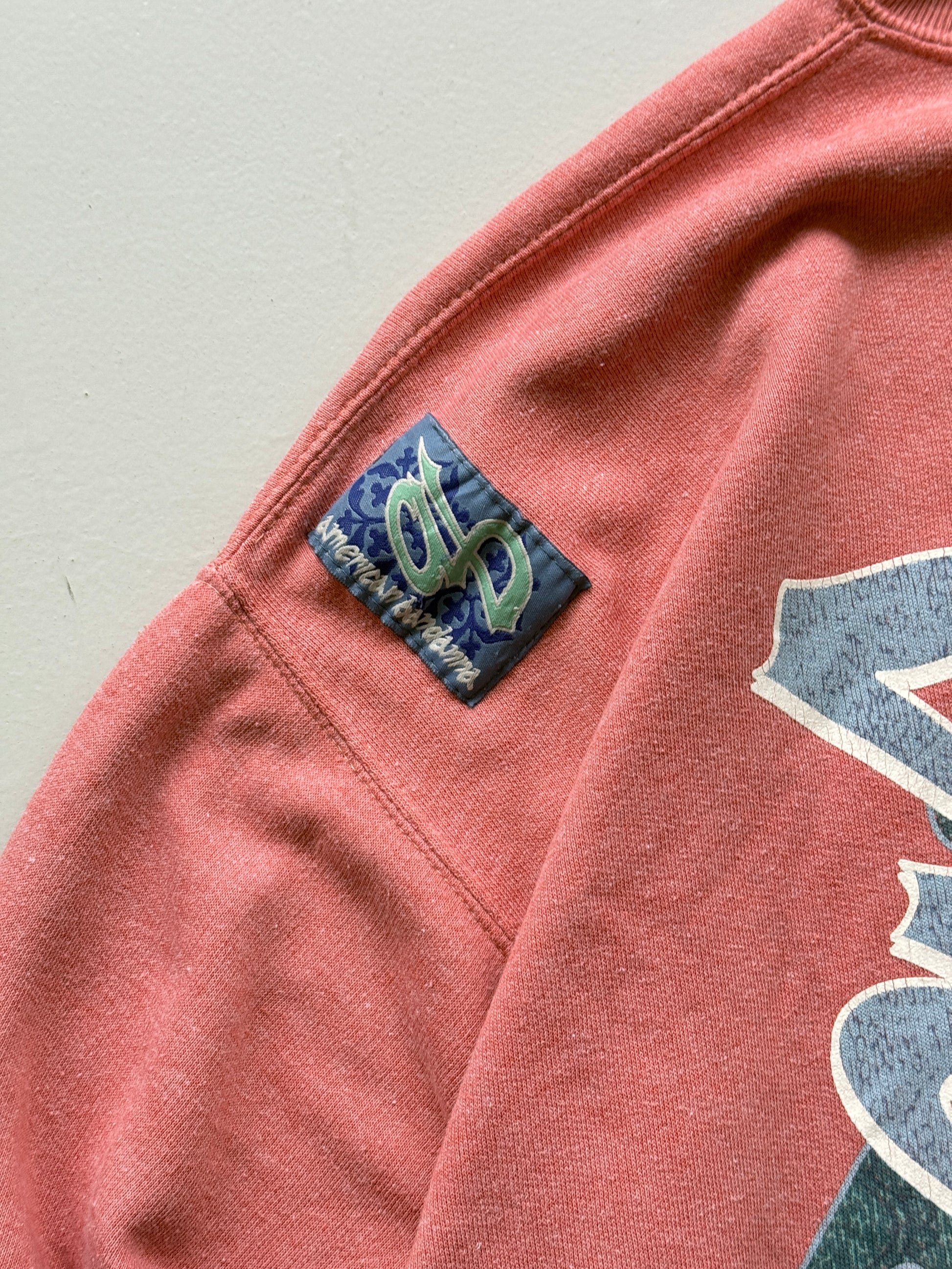 Pink American Bandana 90's Vintage Surfer Graphic Sweatshirt Jumper - Medium