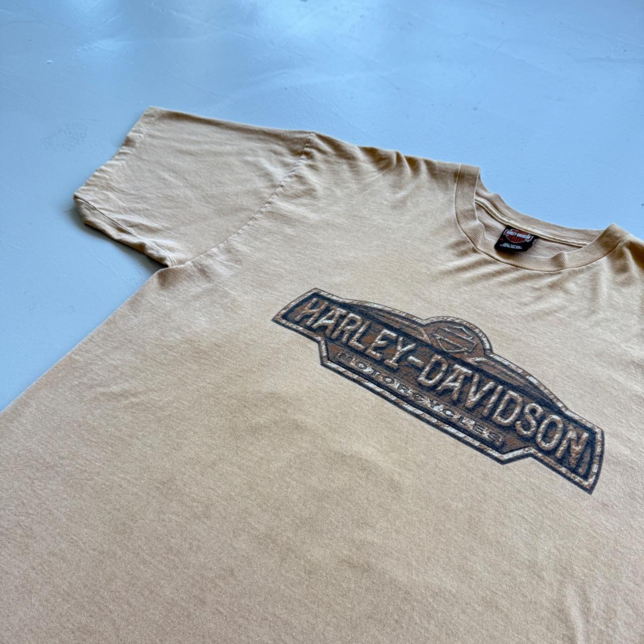 Sandstone Beige Harley Davidson 90s Vintage Graphic T-Shirt - 2XL