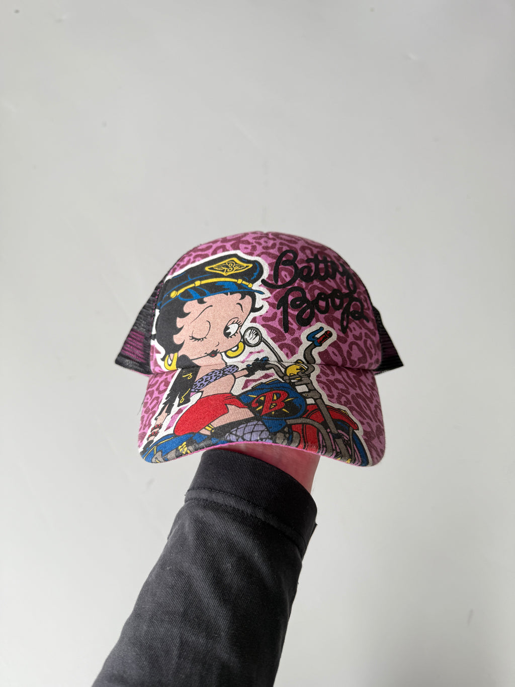 Pink Betty Boop Vintage Foam and Mesh SnapBack Trucker Cap