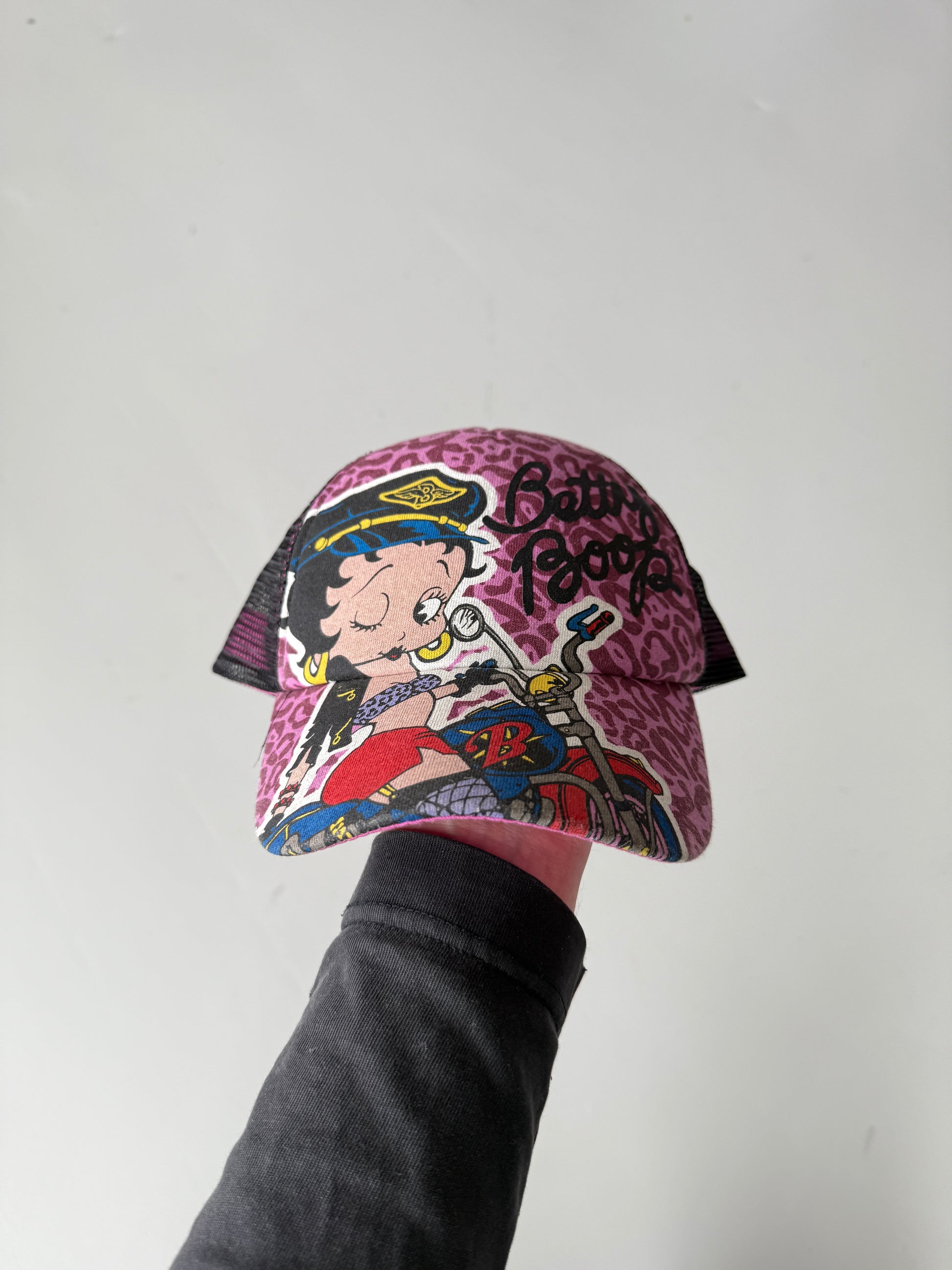 Pink Betty Boop Vintage Foam and Mesh SnapBack Trucker Cap