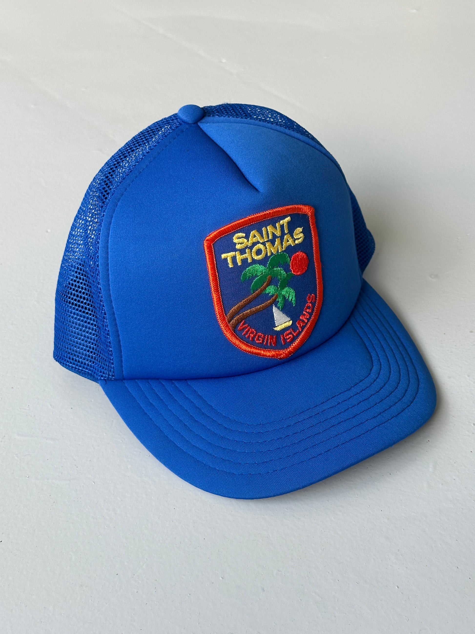 Blue Vintage SnapBack Trucker Cap Foam & Mesh Saint Thomas Virgin Islands