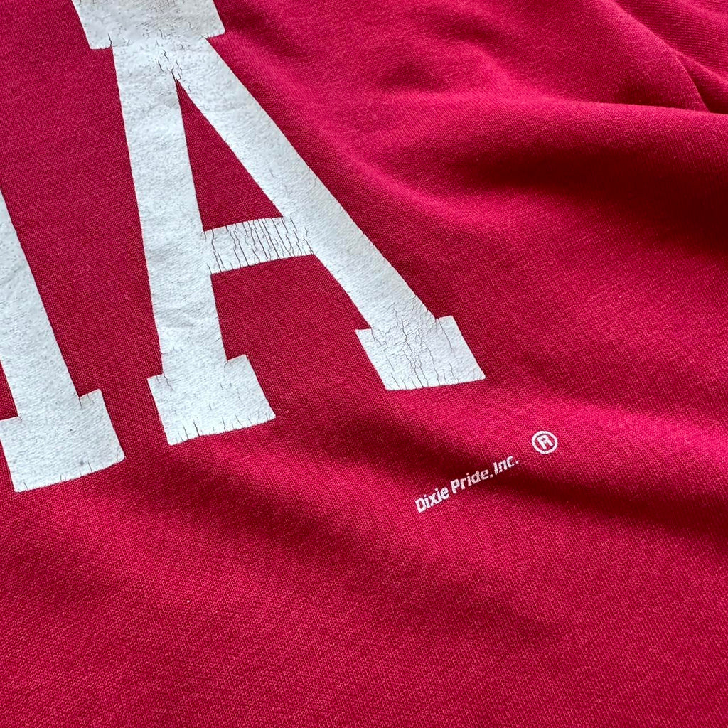 Burgundy BAMA University 90s Vintage T-shirt - Large
