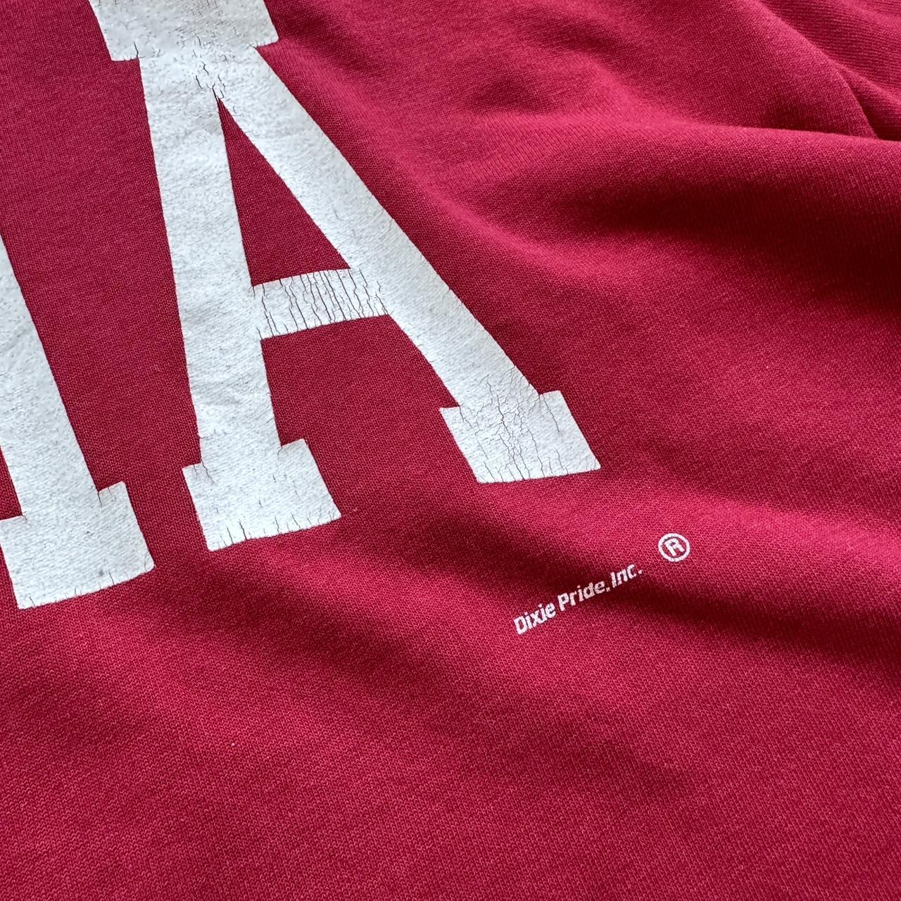 Burgundy BAMA University 90s Vintage T-shirt - Large