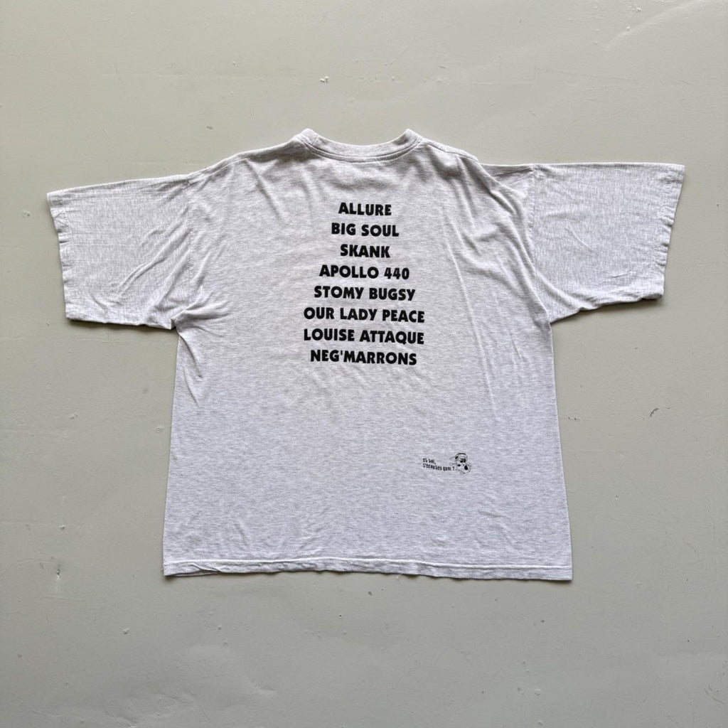 Grey Cartoon Dog 90s Vintage Graphic T-Shirt - XL