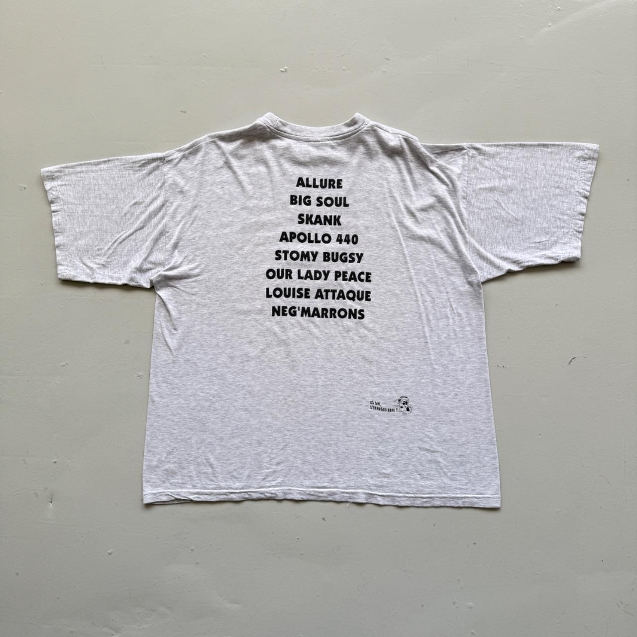 Grey Cartoon Dog 90s Vintage Graphic T-Shirt - XL