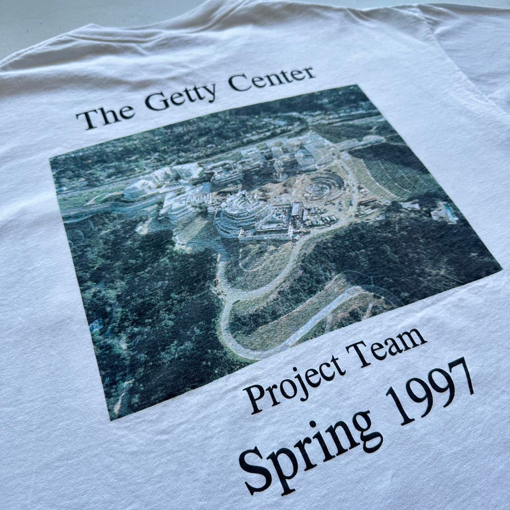 White The Getty Centre 90s Vintage T-shirt - XL