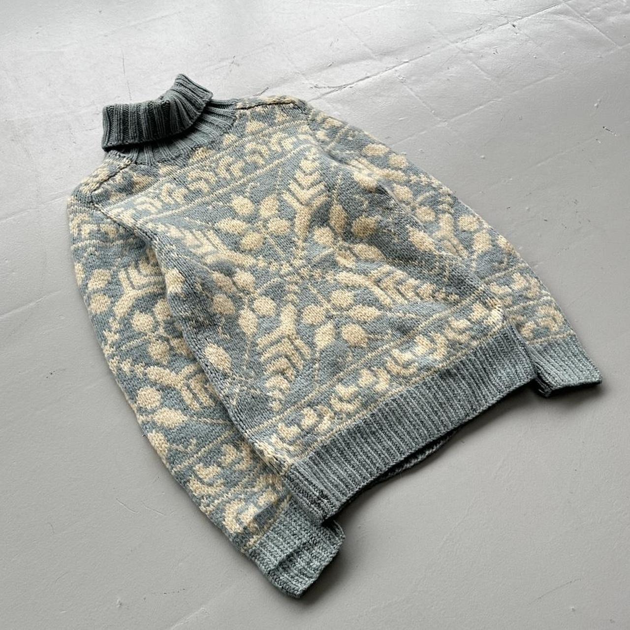 Eddie Bauer 90’s Vintage Geometric Knit Jumper - Small 8/10