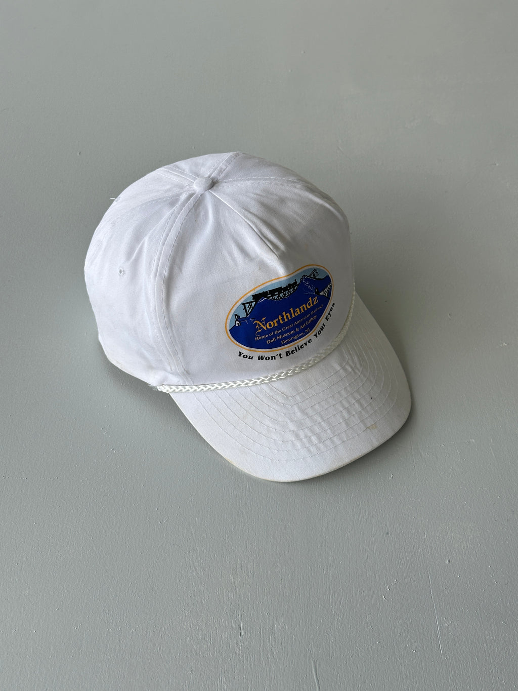 White Northlandz Railway 90's Vintage SnapBack Trucker Cap