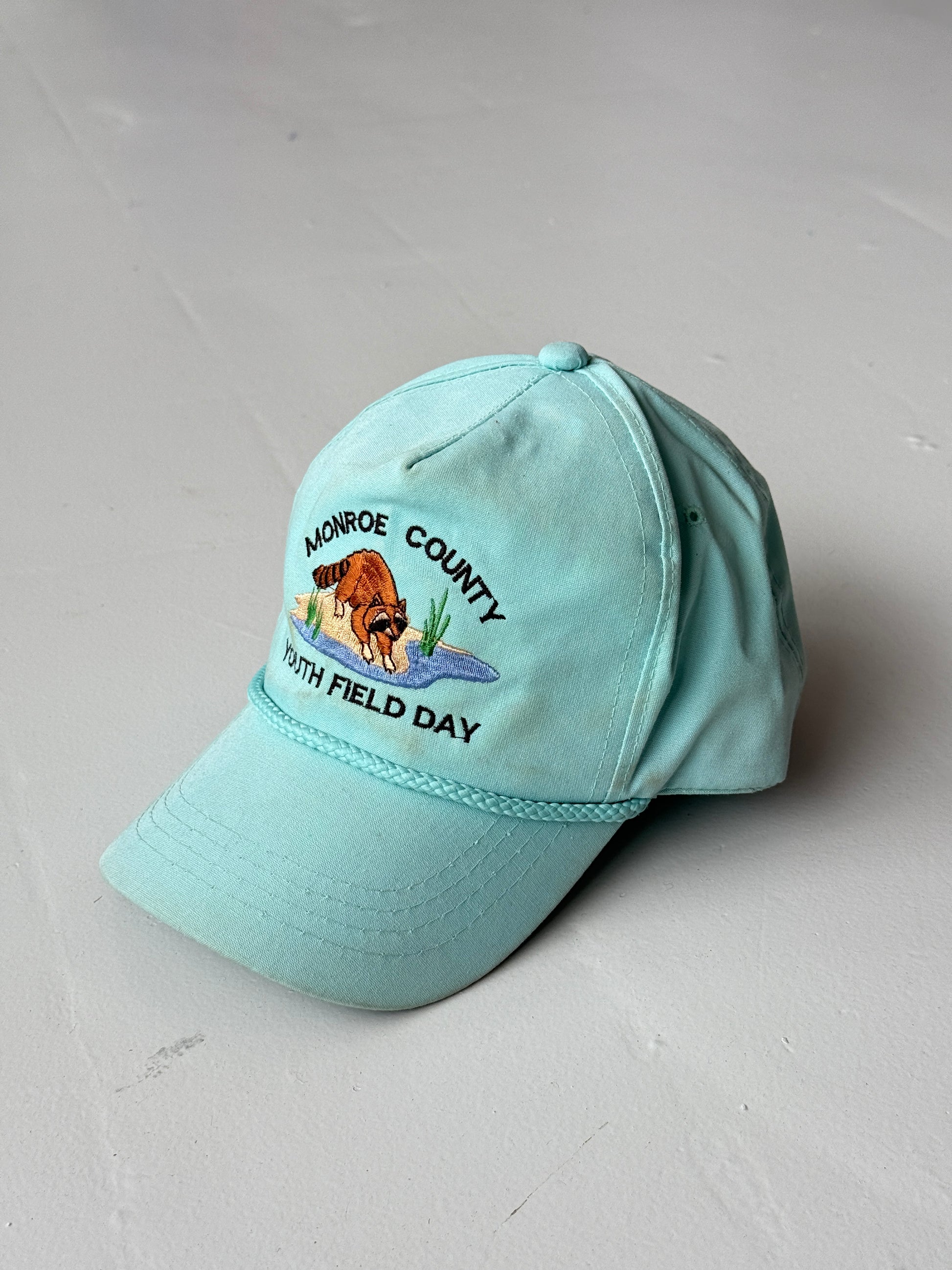 Blue Monroe County Field Day Vintage Cotton SnapBack Trucker Cap
