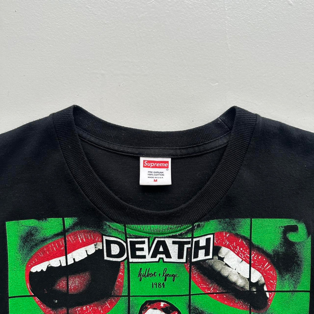 Black Supreme Gilbert & George Graphic T-Shirt - Large