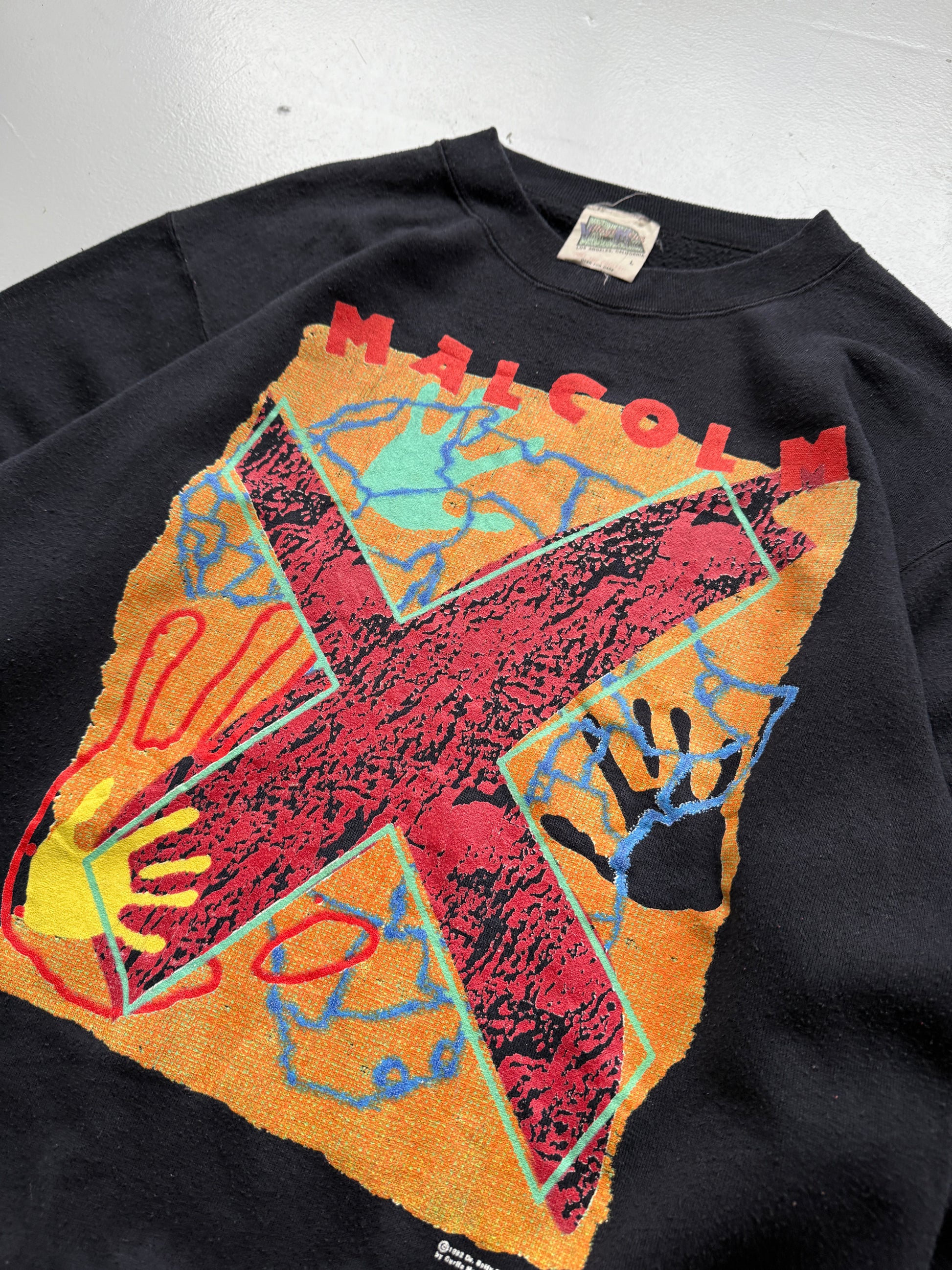 Rare Malcolm X 1992 Black Vintage Sweatshirt - Medium