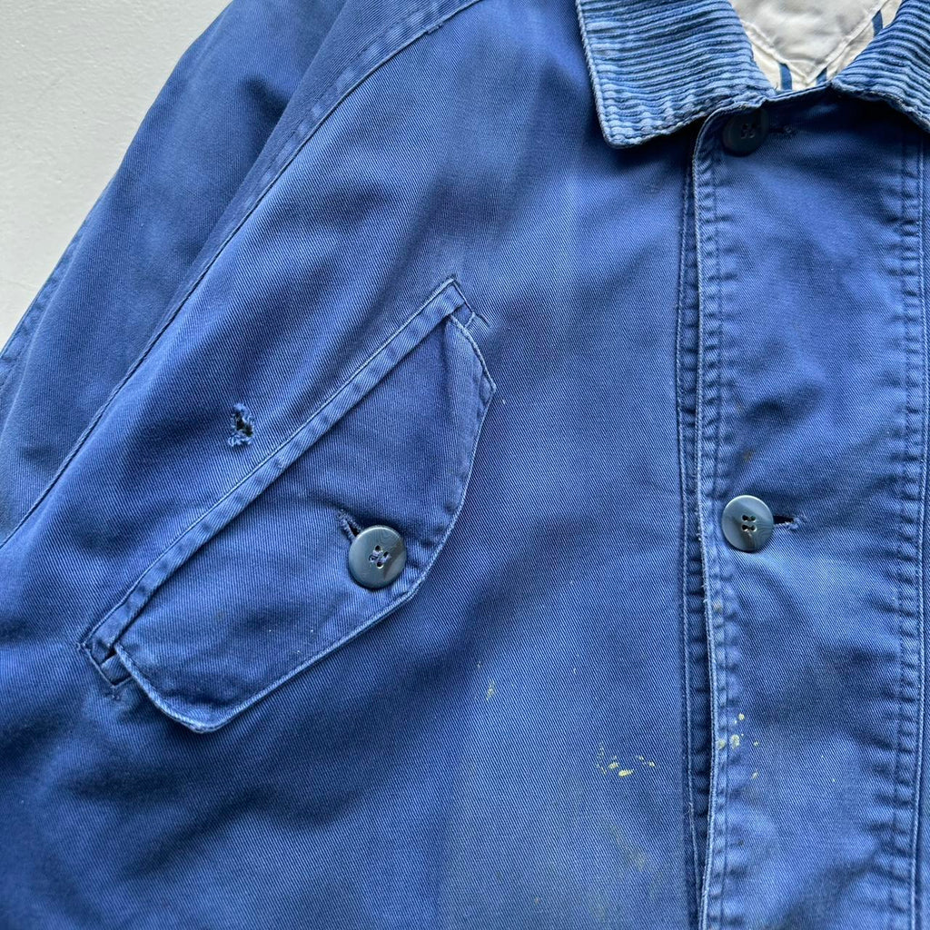 Vintage Blue Wrangler 70s/80s Padded Chore Jacket - Large