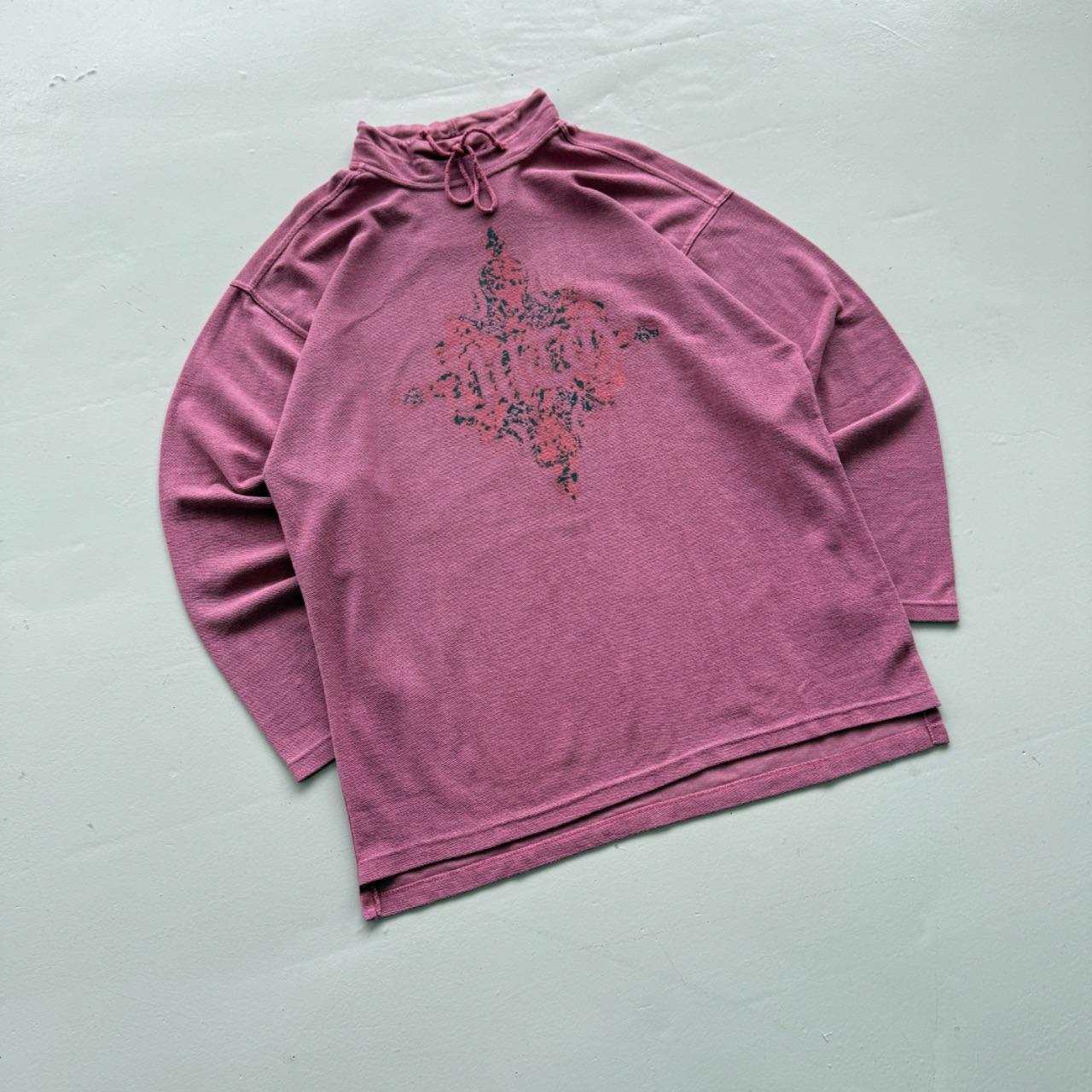 Pink Mito 90's Deadstock Graphic Mock Neck Sweatshirt - XL