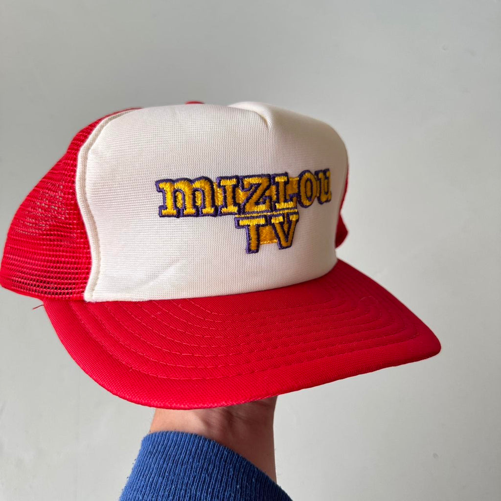 Red Mizlou TV Mesh and Foam Trucker SnapBack Cap