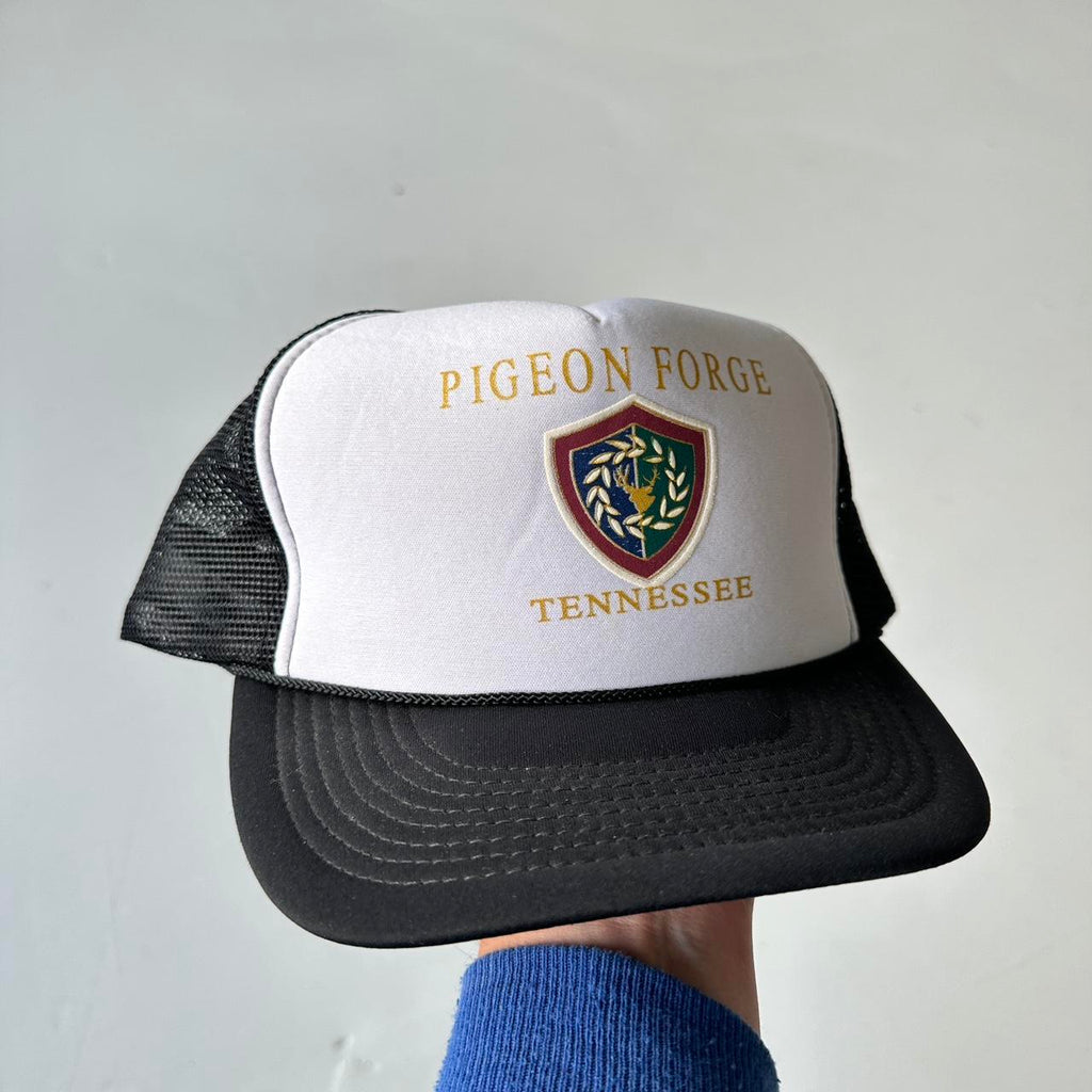 Black & White Pigeon Force Mesh and Foam Trucker SnapBack Cap