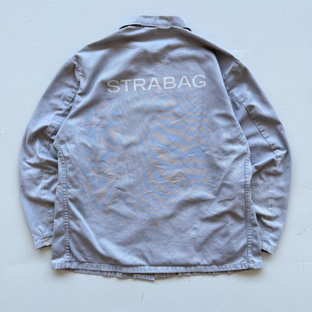 Faded Blue French Workwear 80’s Vintage Chore Jacket CH022 - Large