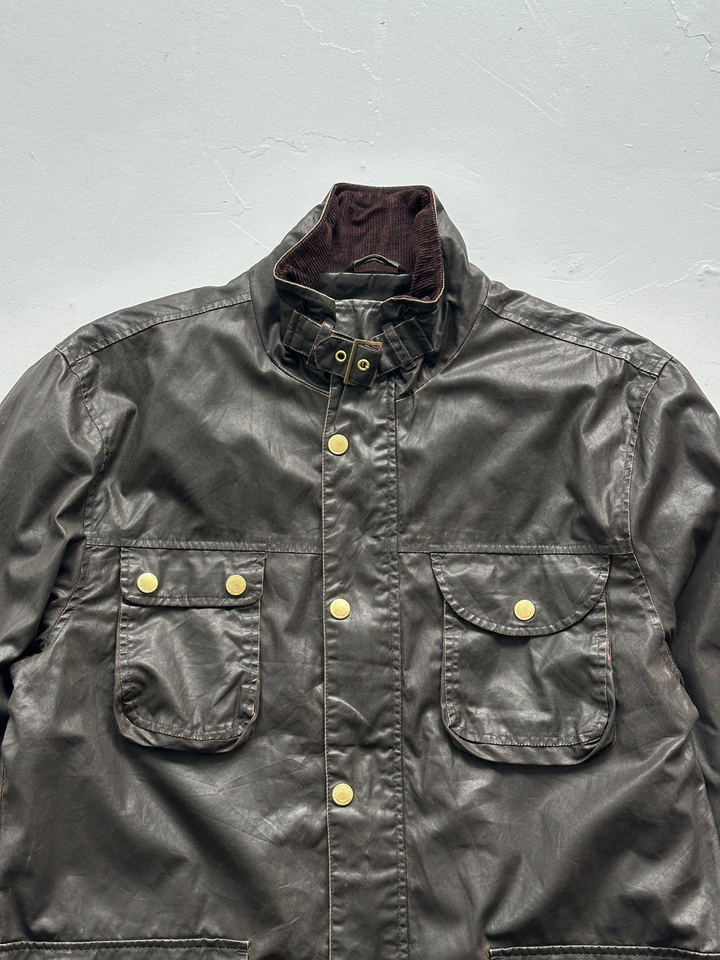 Brown Black Vintage Utility Field Jacket These Glory Days - Womens 12/14
