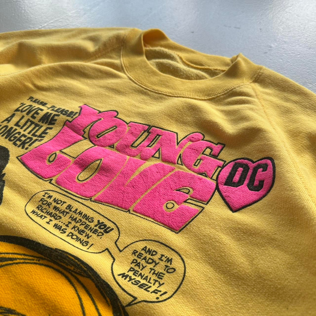 Yellow Young Love DC 1984 80’s Sweatshirt - Medium