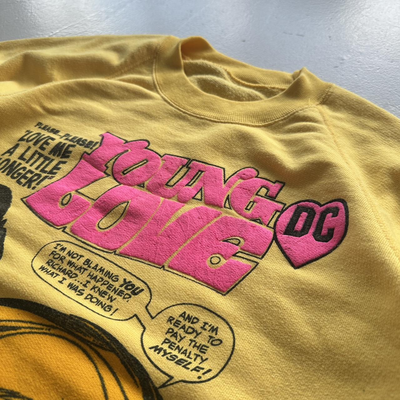 Yellow Young Love DC 1984 80’s Sweatshirt - Medium