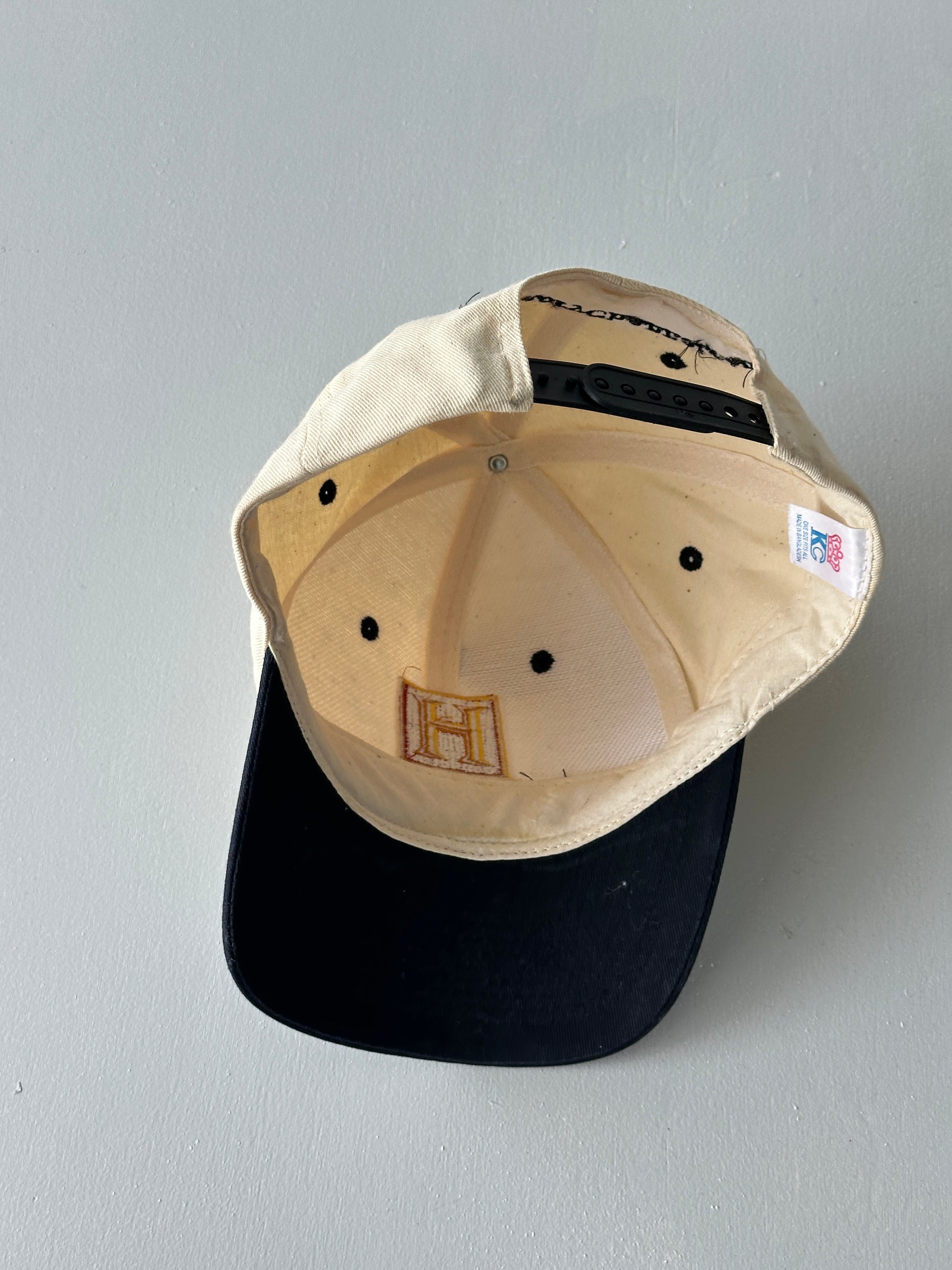 Cream / Black The History Channel 90's Vintage SnapBack Trucker Cap