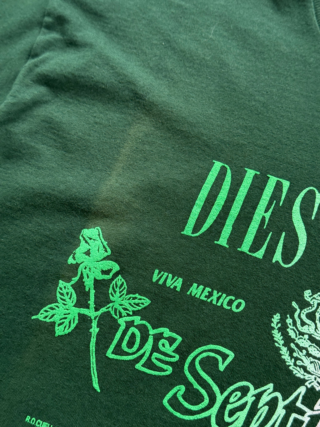 Green Mexican Independence Day 90's Vintage Graphic T-Shirt - XL