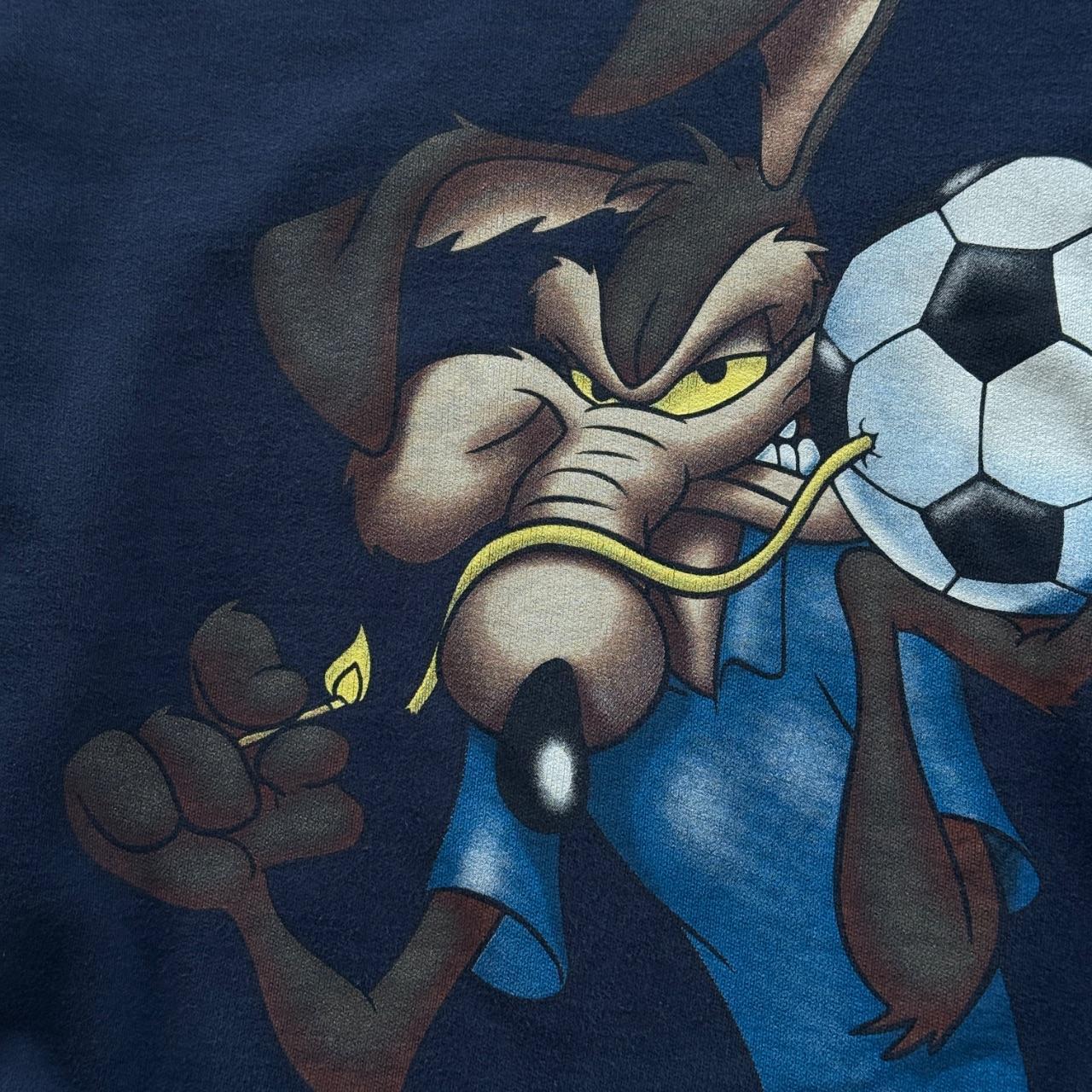 Navy Blue Wiley Coyote 90’s Disney Vintage Graphic Sweatshirt - Medium