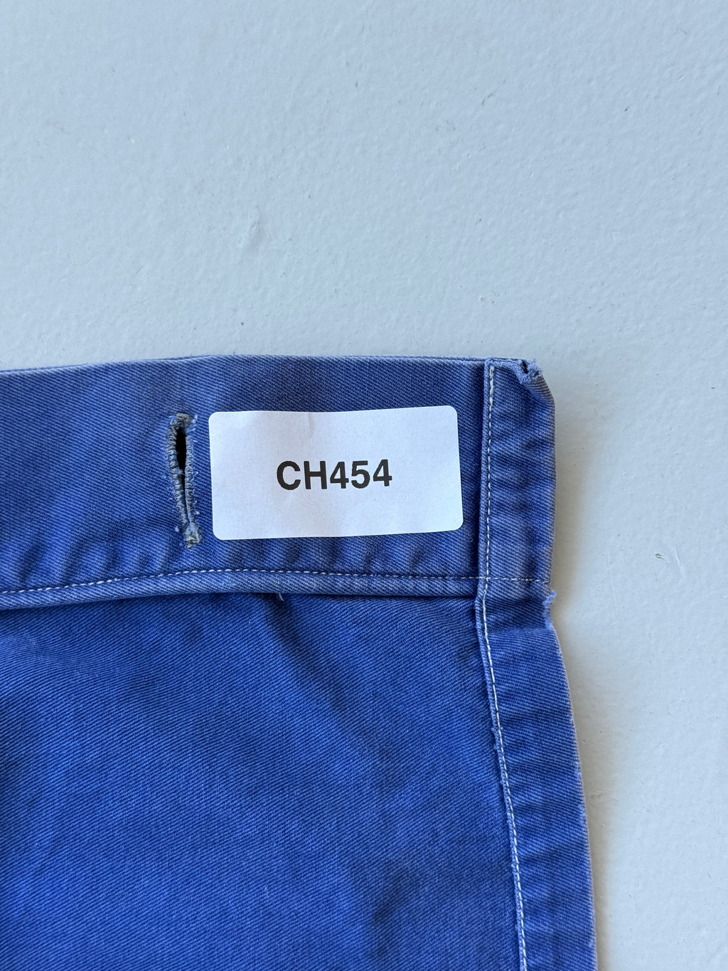 Faded Blue French 1970s Vintage Workwear Chore Jacket CH454 - Small
