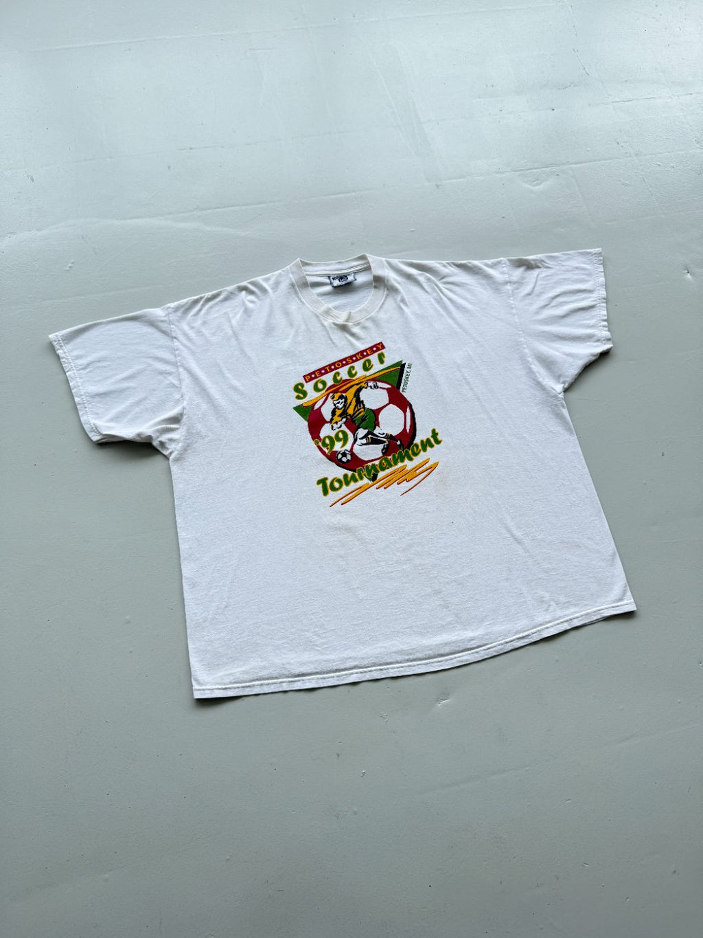 Lee Petoskey '99 Soccer Tournament Vintage Graphic T-Shirt - XXXL