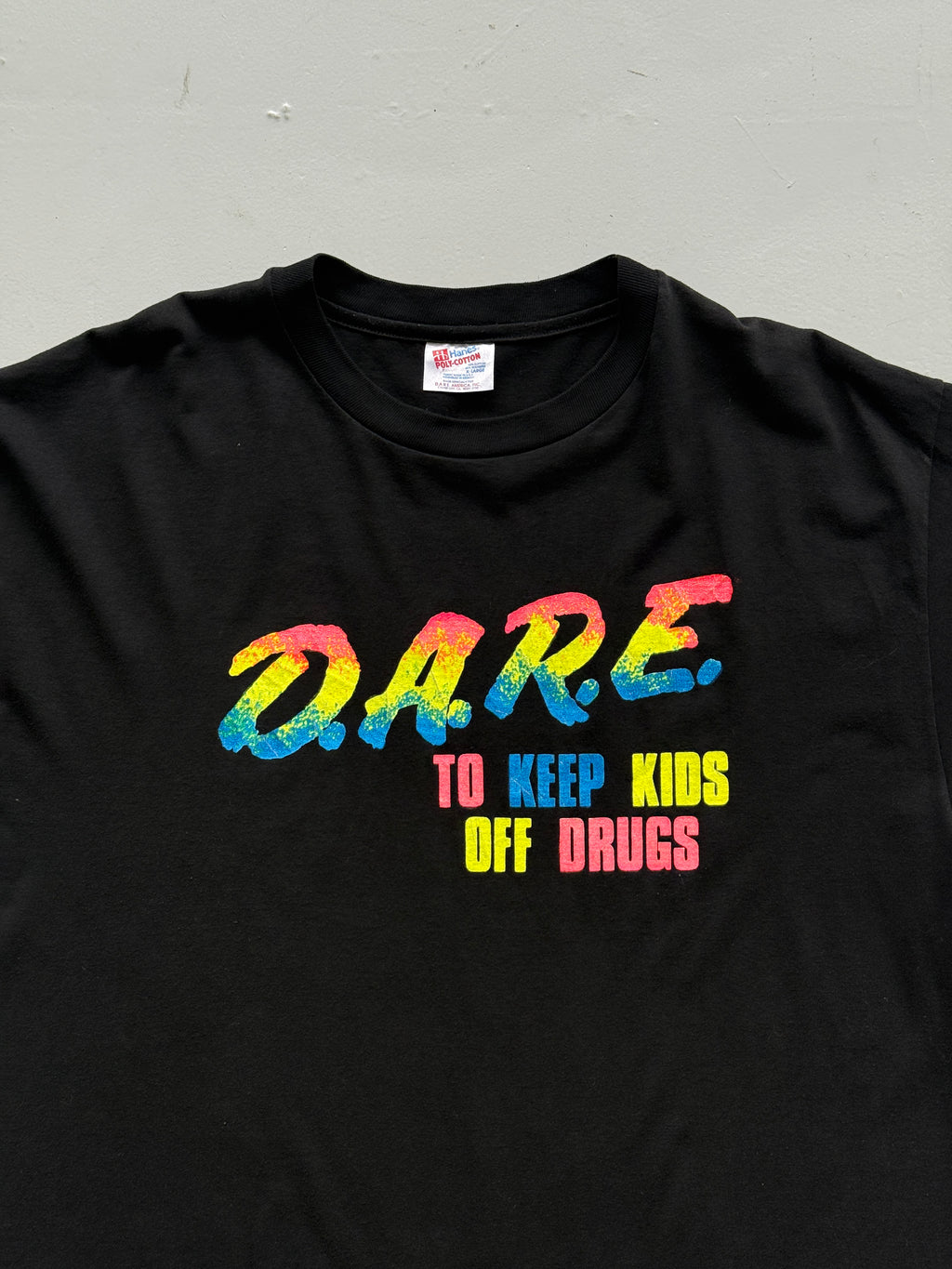 Black Dare 90's Vintage Single Stitch Graphic T-Shirt - XL