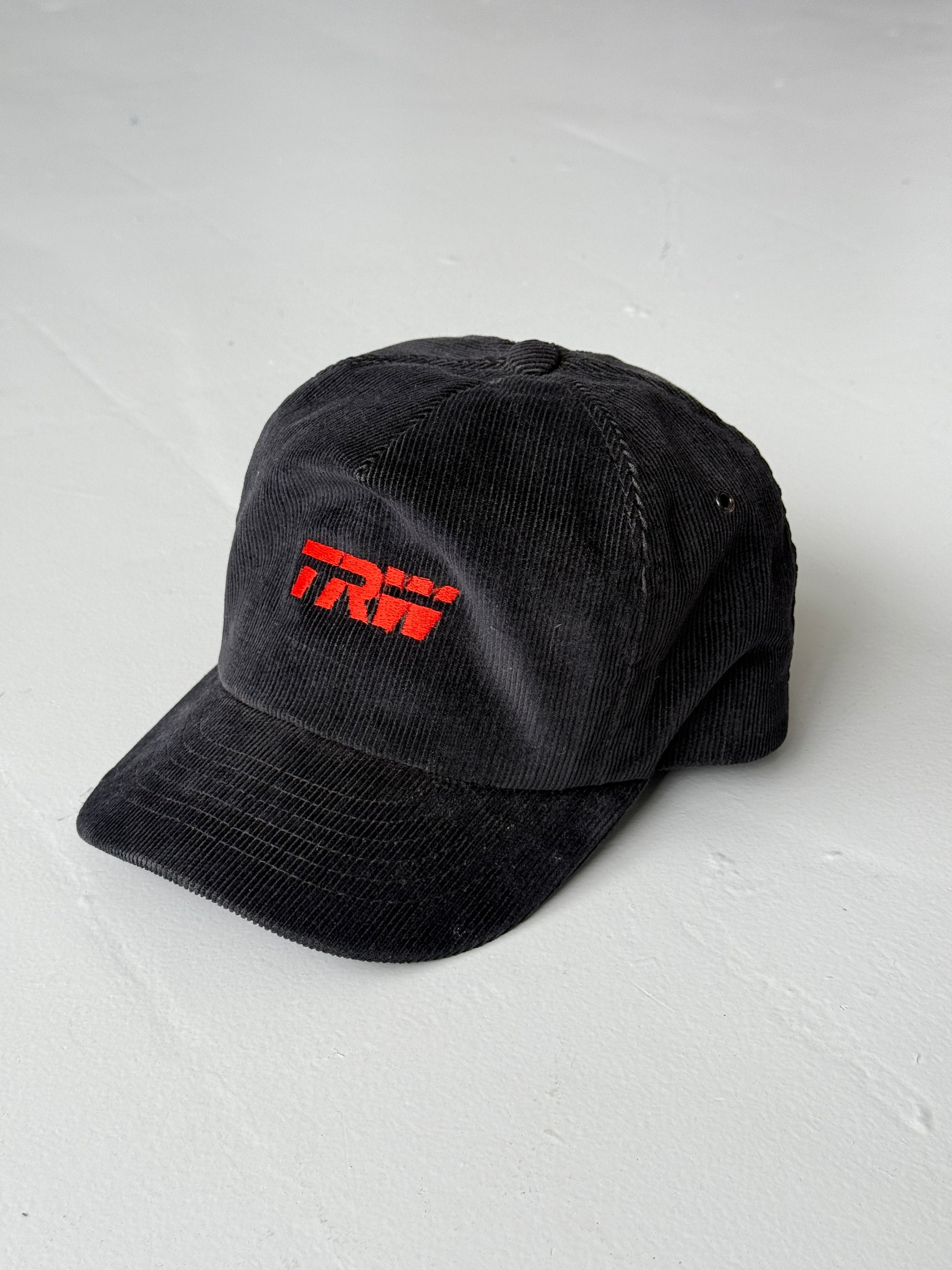 Black TRW Automotive Vintage Corduroy SnapBack Trucker Cap