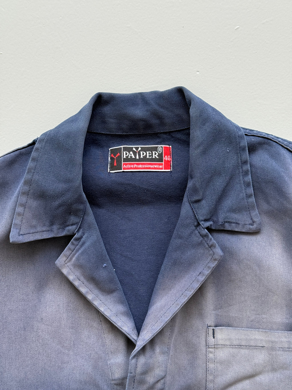 Faded Navy Blue French Chore Jacket 90's Vintage Workwear CH201 - Small