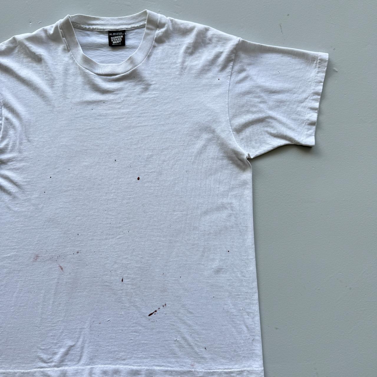 White Oregon Thrashed Vintage 90s Tour T-shirt - XL