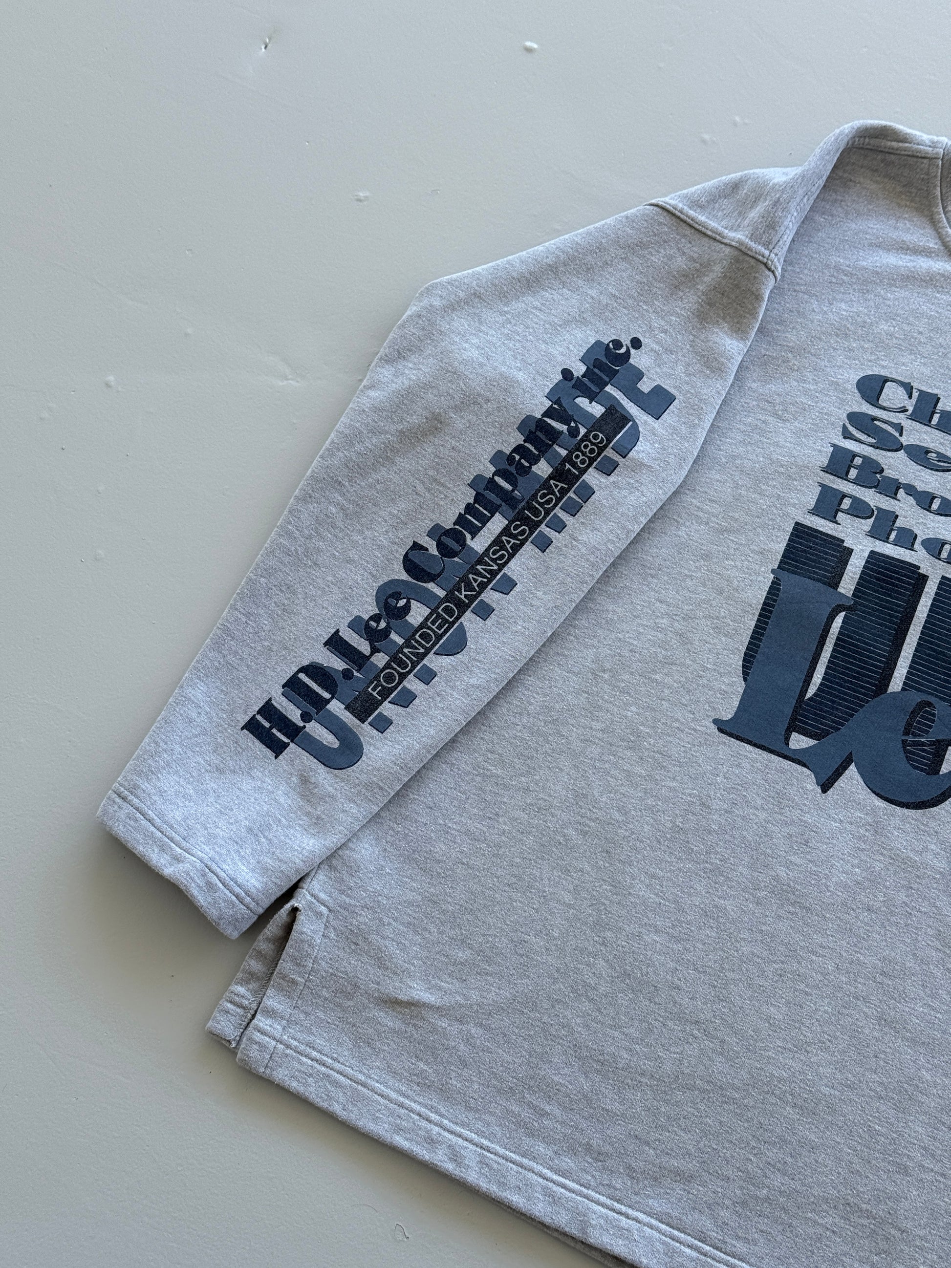 Grey Lee 90's Vintage Union Made Graphic Sweatshirt Jumper - XL