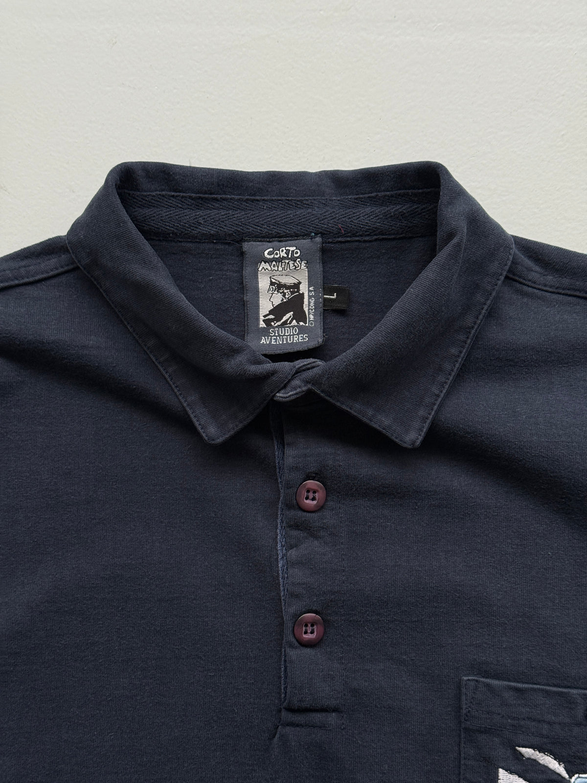 Corto Maltese Studio Aventures 90's Vintage Rugby Polo - Large