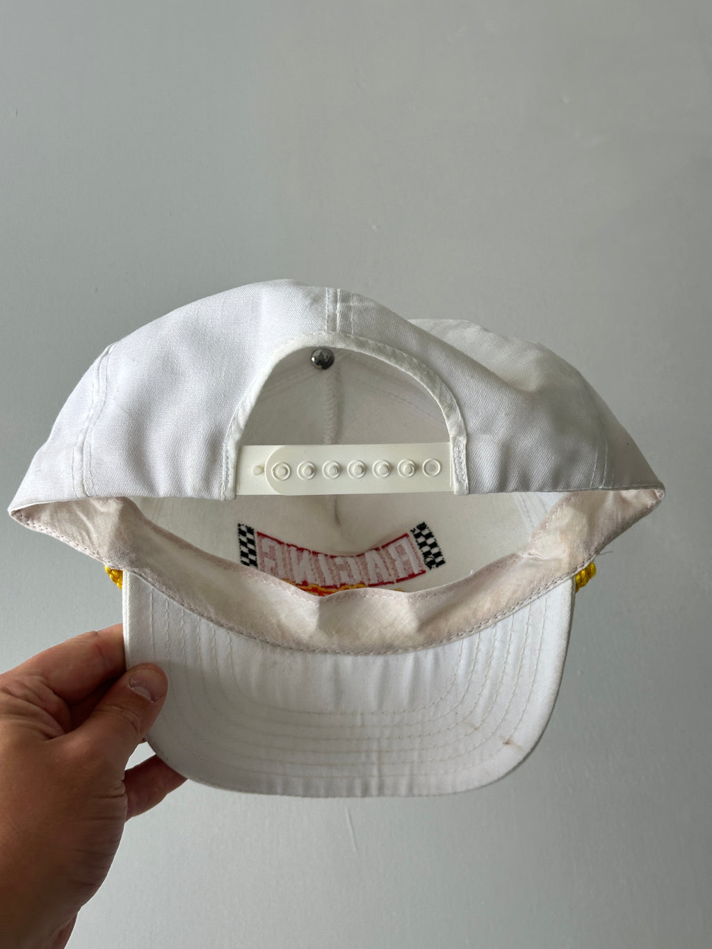 White Racing Collectables Club of America 90's Vintage SnapBack Trucker Cap