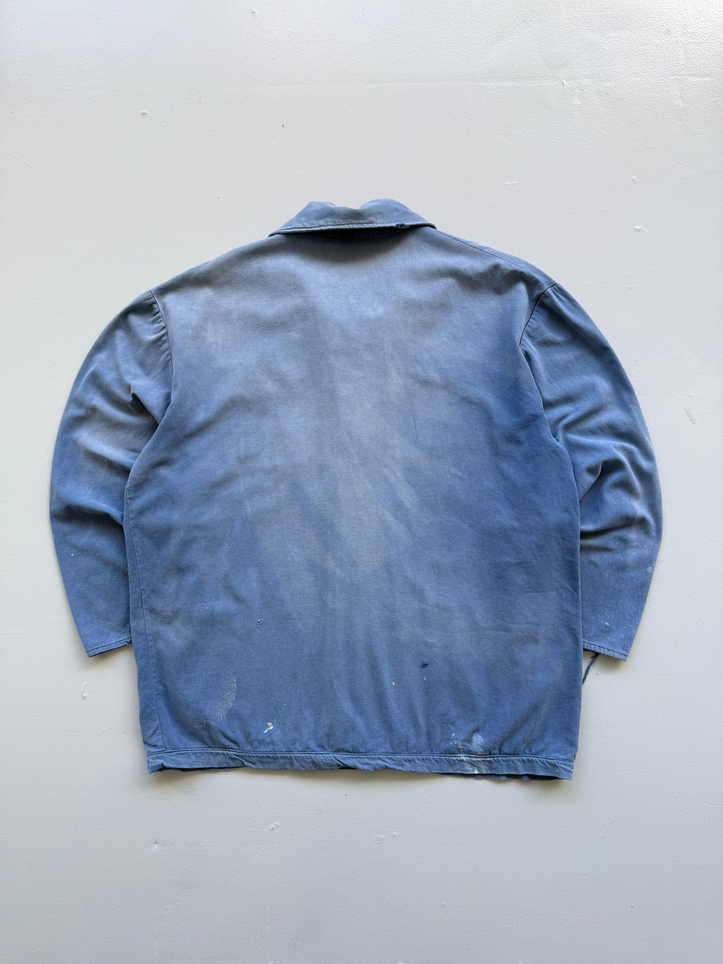 Thrashed Faded Blue French Chore Jacket 70's Vintage Workwear CH175 - XL