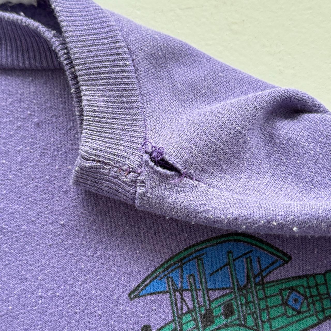 Purple Air Post 80’s Vintage Graphic Sweatshirt - Large
