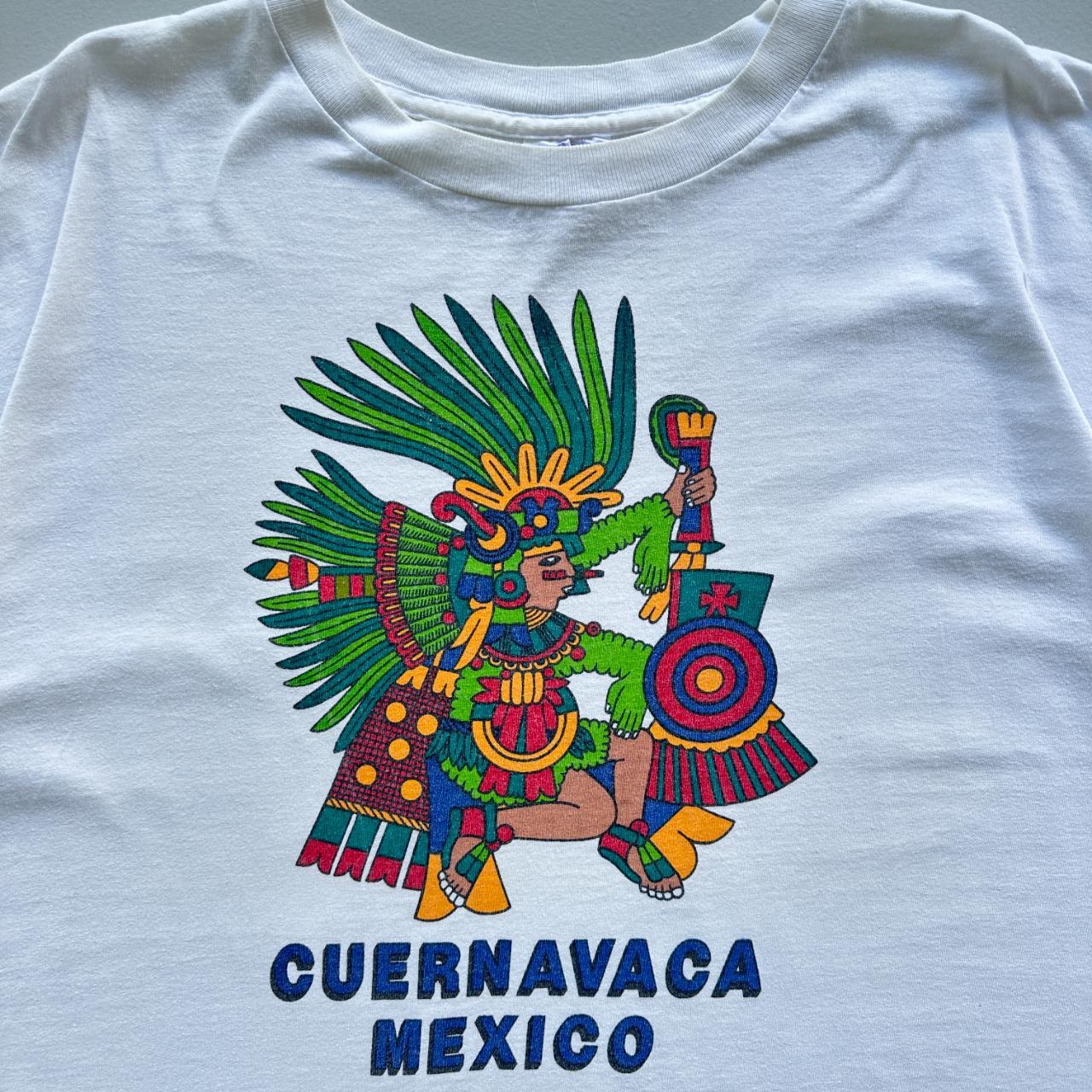 Mexico White 90s Vintage T-shirt - XL
