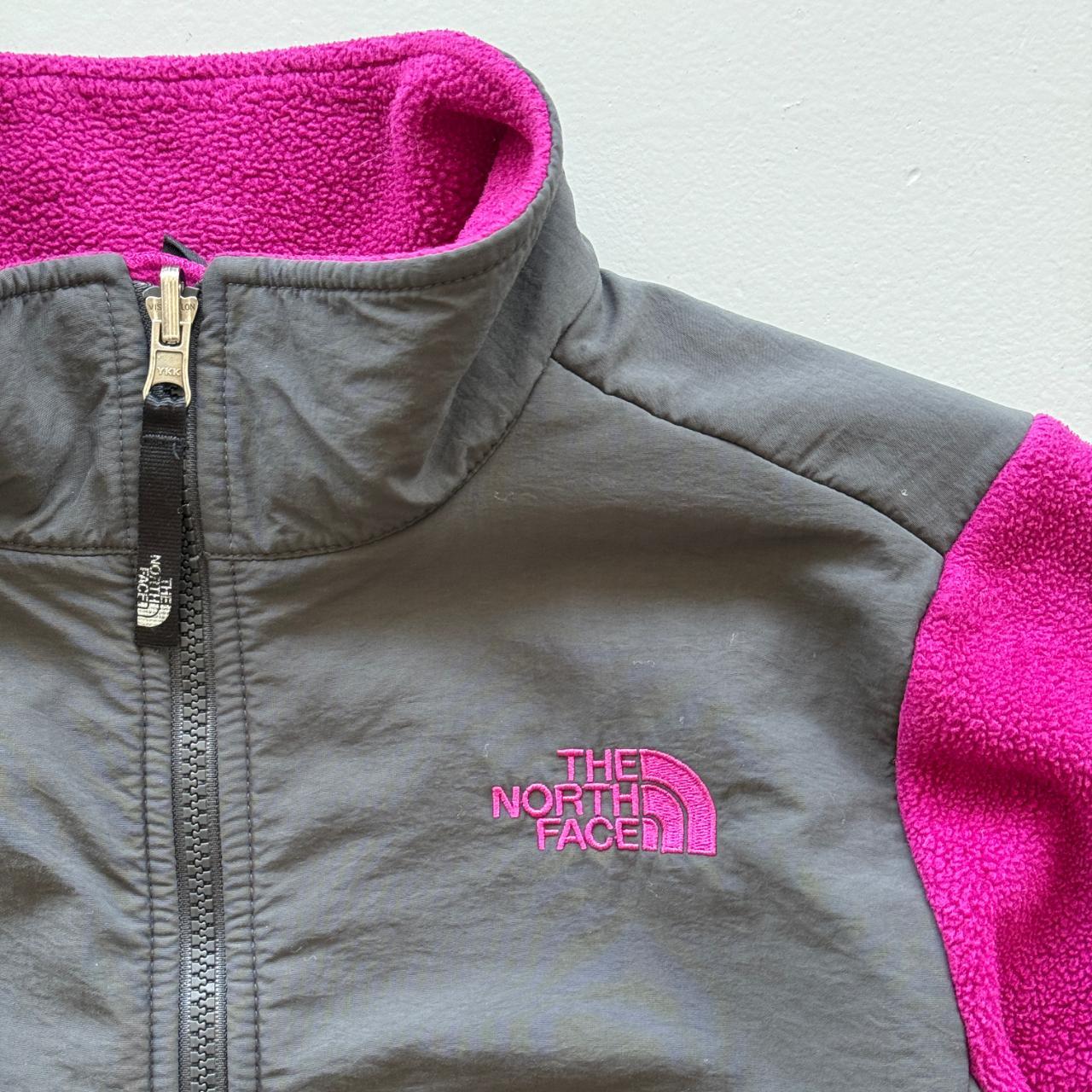 Pink North Face 00's Y2K TNF Zip-Up Fleece - Womens Medium