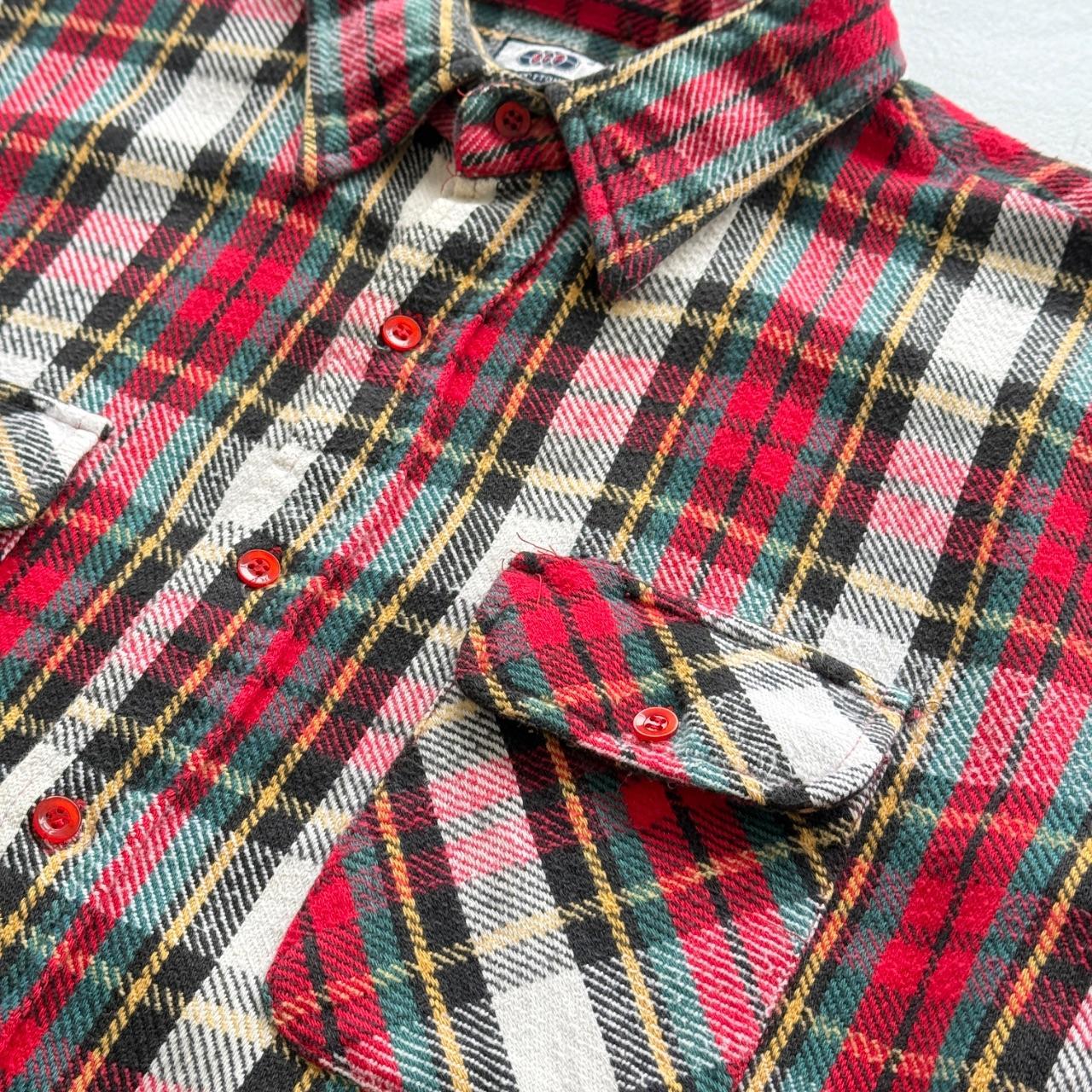 Tarten Checkered Long Sleeve 90s Vintage Flannel Shirt - XL
