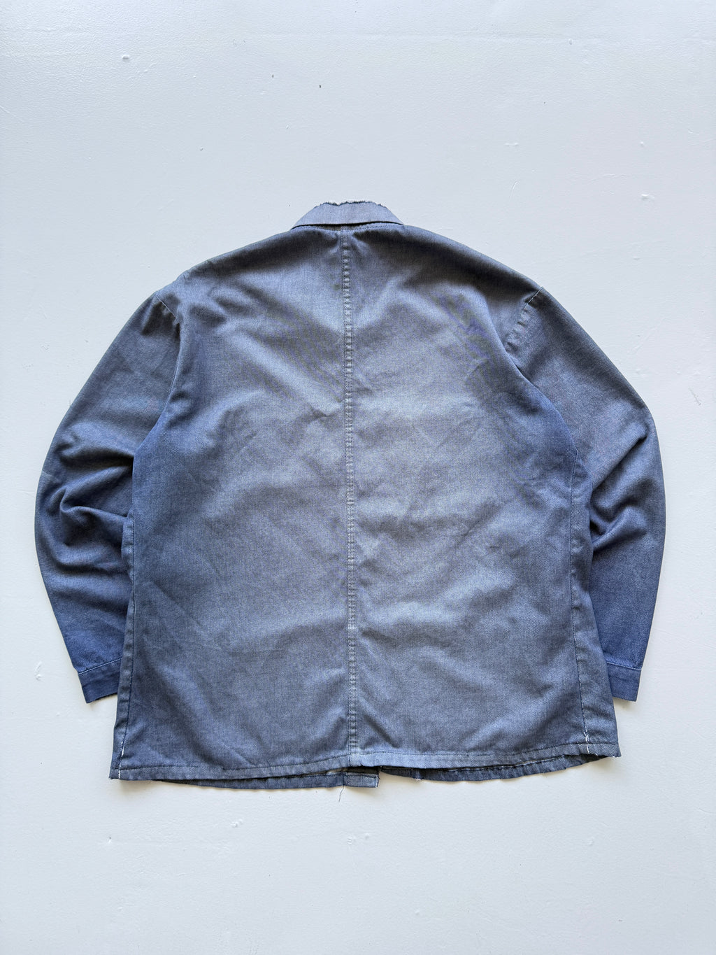 Faded Blue French Chore Jacket 80's Vintage Workwear CH324 - Boxy Medium