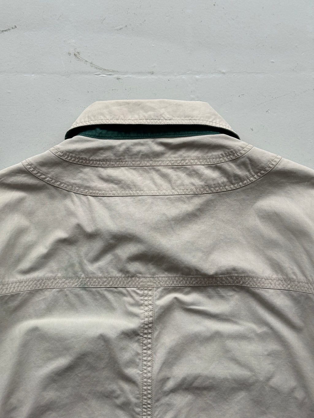 Cream Fila 00's Vintage Barn Field Jacket - Large