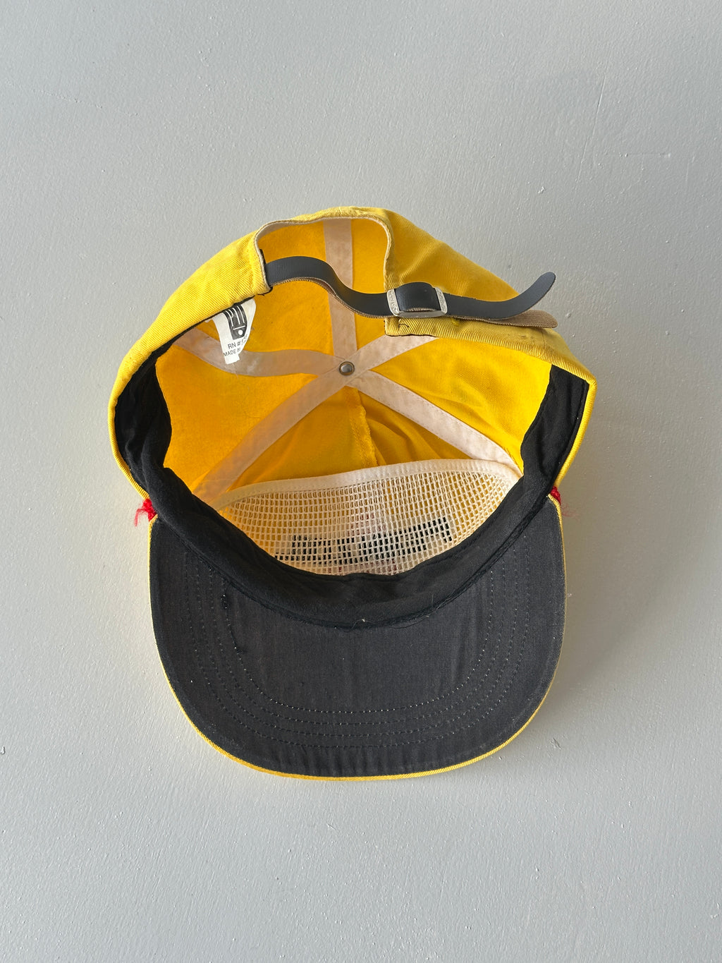 Yellow Pennzoil Racing 90's Vintage SnapBack Trucker Cap