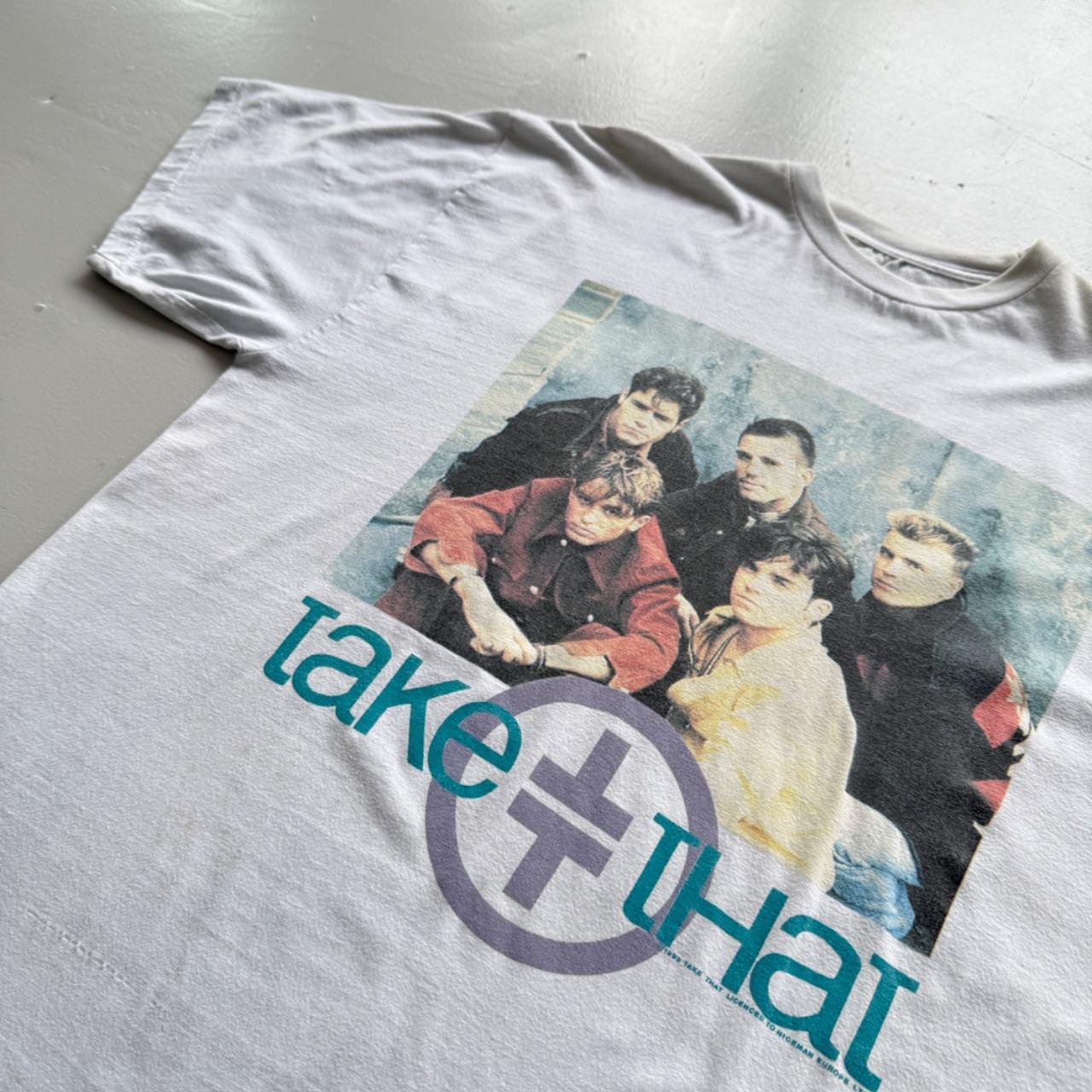 Light Blue Take That 90s Vintage Graphic Band T-Shirt - XL