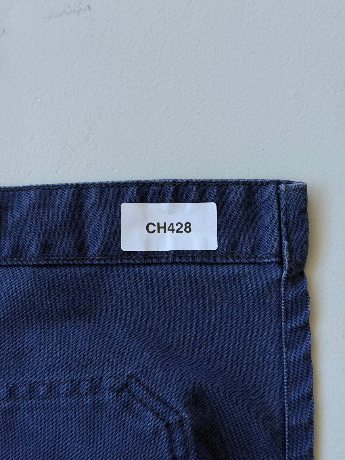 Thrashed Blue French Vintage Workwear Chore Jacket CH428 - Medium