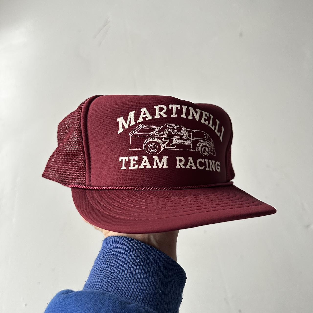 Burgundy Martinelli Racing Vintage Foam & Mesh SnapBack Trucker Cap