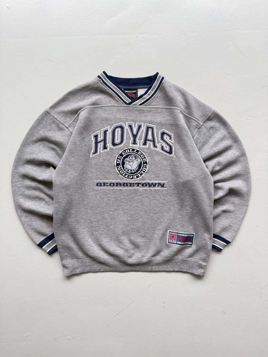 Nutmeg Mills Georgetown Hoyas 90's Vintage College Sweatshirt - Medium